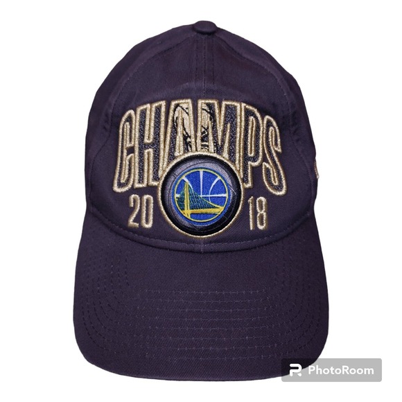 Golden State Warriors 2018 NBA Finals Champs New Era 9FIFTY Snapback Hat Gray - Picture 1 of 8
